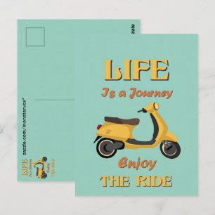 Das Leben ist eine Reise-Postkarte Postkarte