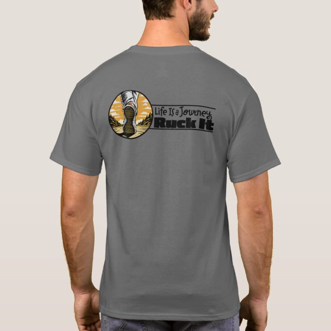 Das Leben ist eine Reise Ruck It Outdoor Sport T-Shirt (Rückseite)