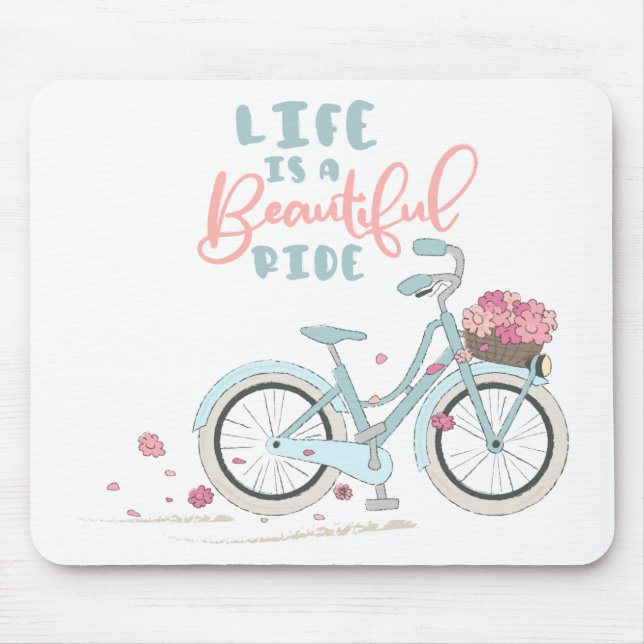 Das Leben ist eine schöne Fahrt Mousepad (Vorne)