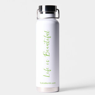 Das Leben ist eine schöne grüne Blog-Marke Trinkflasche