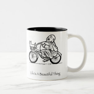 Das Leben ist eine schöne Zweifarbige Tasse
