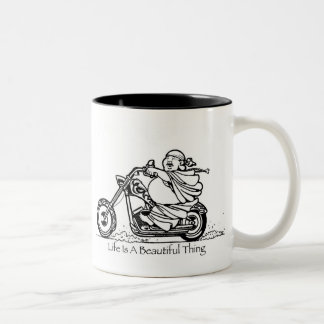 Das Leben ist eine schöne Zweifarbige Tasse