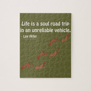 Das Leben ist eine Seelen-Roadtrip in einem unzuve Puzzle