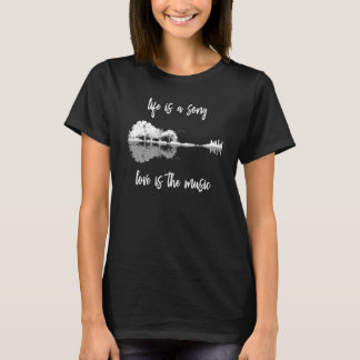 Das Leben ist eine Song-Liebe ist die Gitarrist de T-Shirt