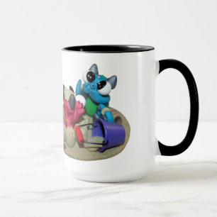 Das Leben ist eine Strandkaffee-Tasse Tasse