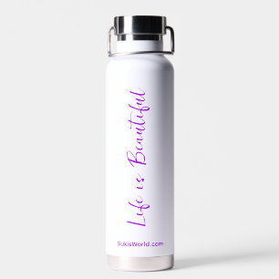 Das Leben ist eine wunderschöne Lila Blog-Marke Trinkflasche