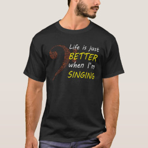 Das Leben ist einfach besser, wenn ich Bass Quarte T-Shirt