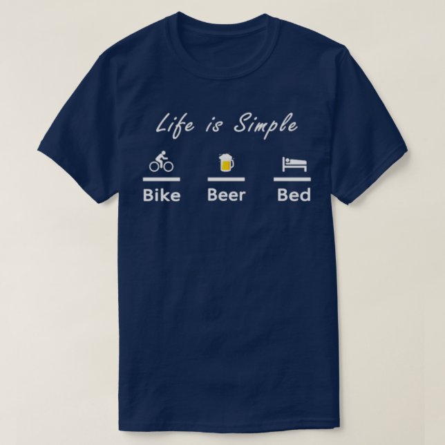 Das Leben ist einfach Bier Bed Cool T T-Shirt (Design vorne)