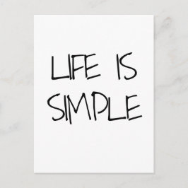 Das Leben ist einfach eine inspirierende Postkarte