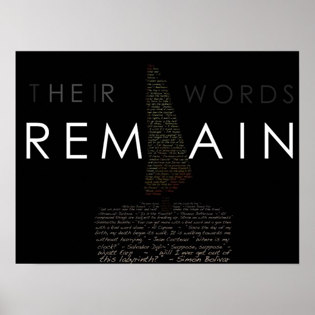 Das Leben ist ephemorisch Poster (Vorne)