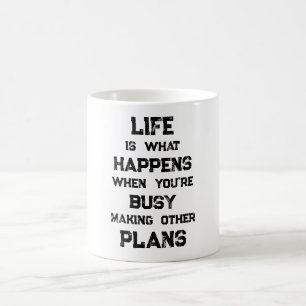 Das Leben ist... Funny Motivierend Zitat Kaffeetasse
