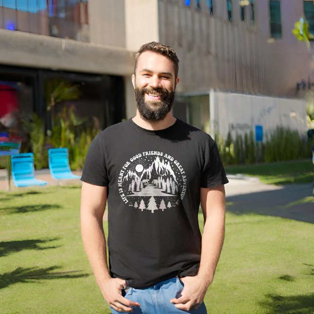 Das Leben ist für gute Freunde und große Abenteuer T-Shirt (Von Creator hochgeladen)