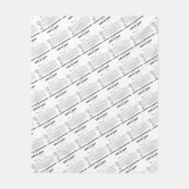 Das Leben ist gerade ein Bündel Fleecedecke (Vorderseite)