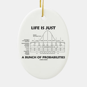 Das Leben ist gerade ein Bündel Keramikornament