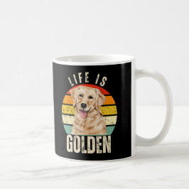 Das Leben ist Gold - Goldener Retriever Kaffeetasse