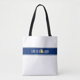 Das Leben ist Golden Dog Tovel Bag - Weiß