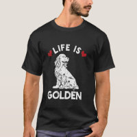 Das Leben ist Golden Retriever Süßer Welpe Herzen