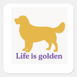das Leben ist golden Sticker