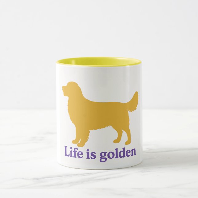 Das Leben ist goldener Becher Tasse (Zentrum)
