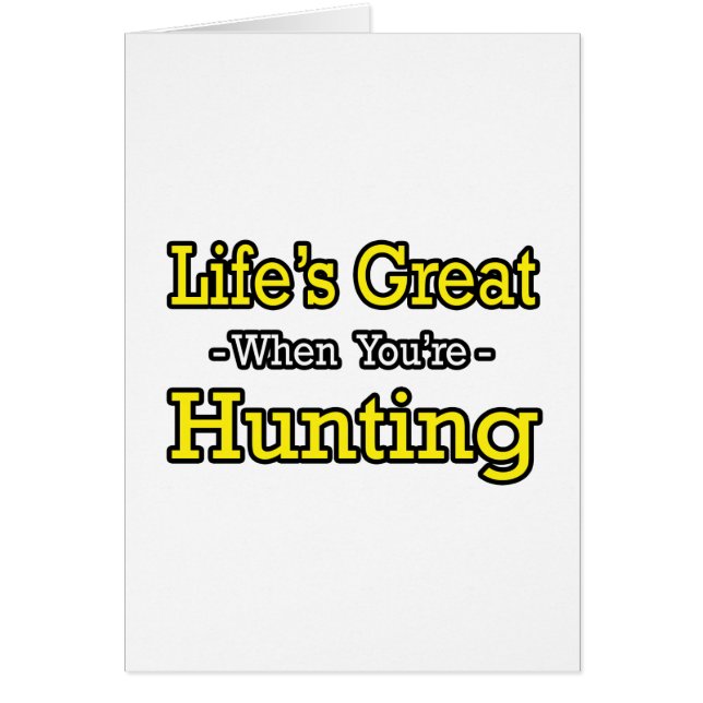 Das Leben ist großartig...jagen (Vorne)