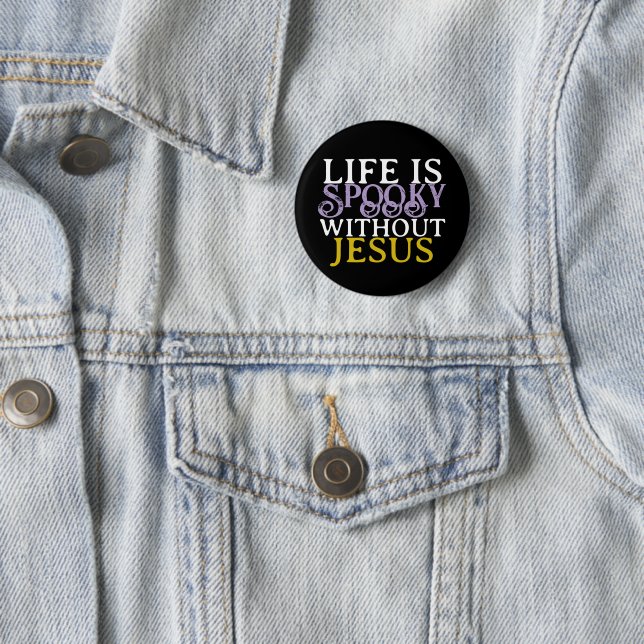 DAS LEBEN IST GRUSelig OHNE JESUS Button (Beispiel)