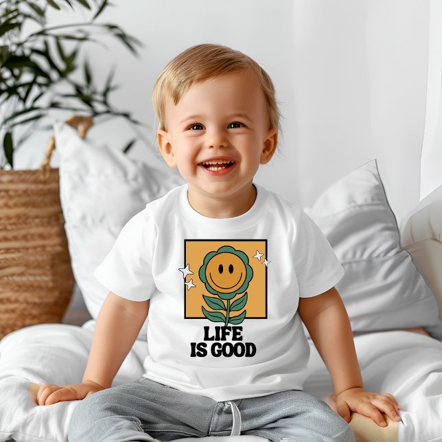 Das Leben ist gut Baby T-shirt (Von Creator hochgeladen)