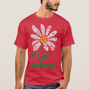 Das Leben ist gut Lehrer Daisy Teach School Blume T-Shirt