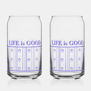 Das Leben ist gutes Soda-Glas Dosenglas