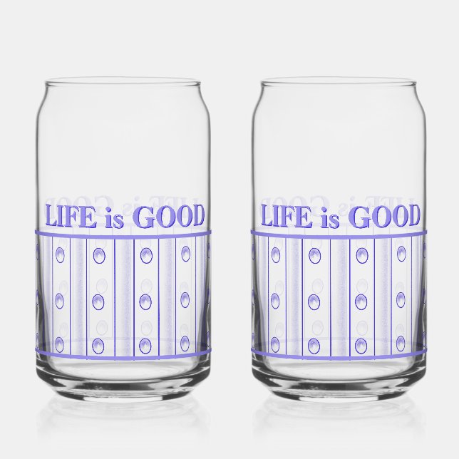 Das Leben ist gutes Soda-Glas Dosenglas (Vorderseite)