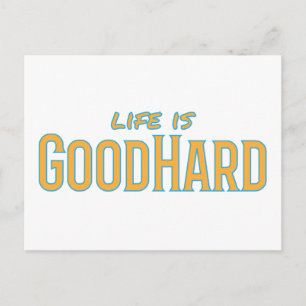 Das Leben ist gutHard Postkarte
