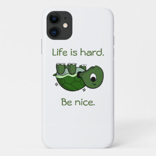 Das Leben ist hart - Sei nett, T-Shirt mit kämpfen Case-Mate iPhone Hülle