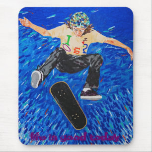 das Leben ist heute gut Mousepad