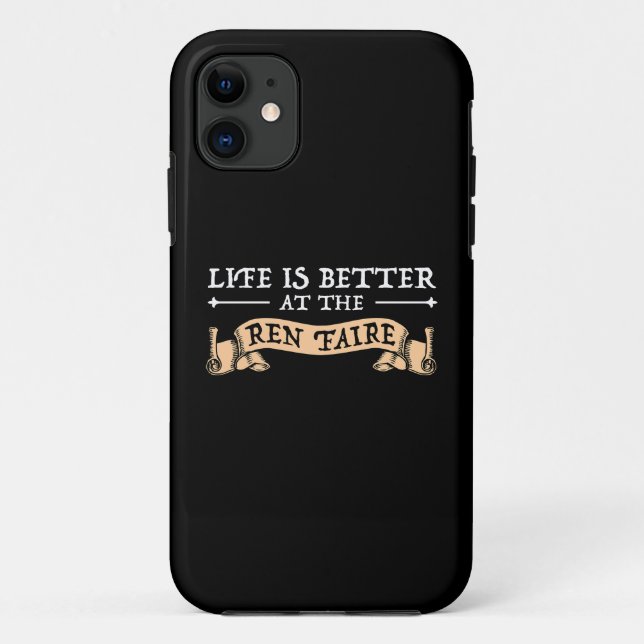 Das Leben ist im Ren Faire besser Case-Mate iPhone Hülle (Rückseite)
