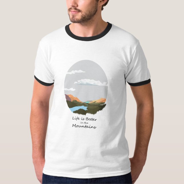 Das Leben ist im T - Shirt besser (Vorderseite)