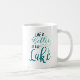 Das Leben ist in dem See besser Kaffeetasse