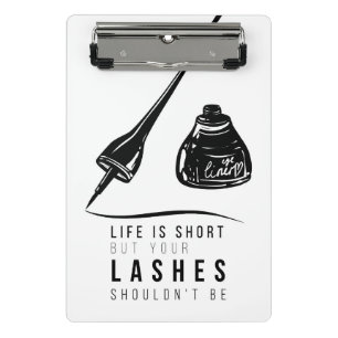 Das Leben ist kurz, aber Ihre Peitschen sollten Mini Klemmbrett
