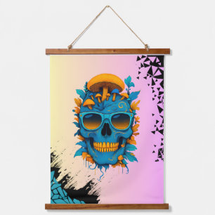 Das Leben ist Kurz, Bleibe merkwürdig Wandteppich Mit Holzrahmen