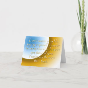 Das Leben ist Kurz (Förderung von Mitteilungskarte