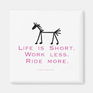 Das Leben ist Kurz Magnet