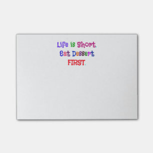 Das Leben ist Kurz... Post-it Klebezettel