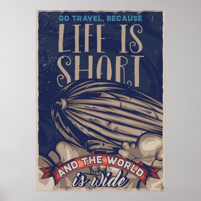 Das Leben ist Kurz Poster (Vorne)