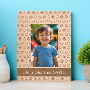 Das Leben ist Kurz, so SMILE Geätzte Rahmen