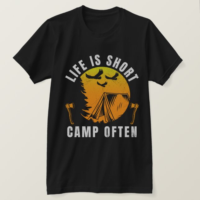 Das Leben ist Kurz T-Shirt (Design vorne)