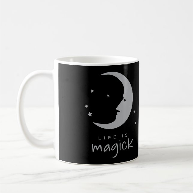 Das Leben ist Magick Kaffeetasse (Links)