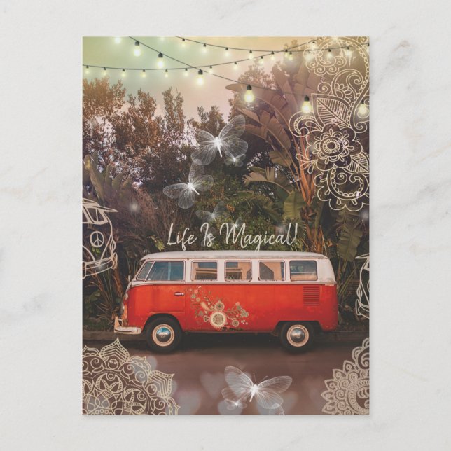 Das Leben ist Magisch Postkarte (Vorderseite)