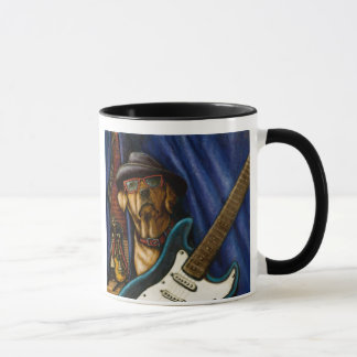 "Das Leben ist mit eine Gitarren-" Gelb Labrador Tasse