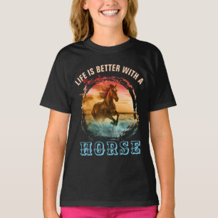 DAS LEBEN IST MIT EINEM PFERD BESSER T-Shirt
