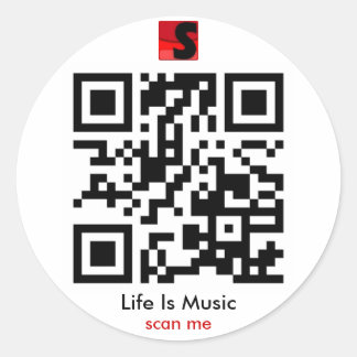 Das Leben ist Musik QR Sticker