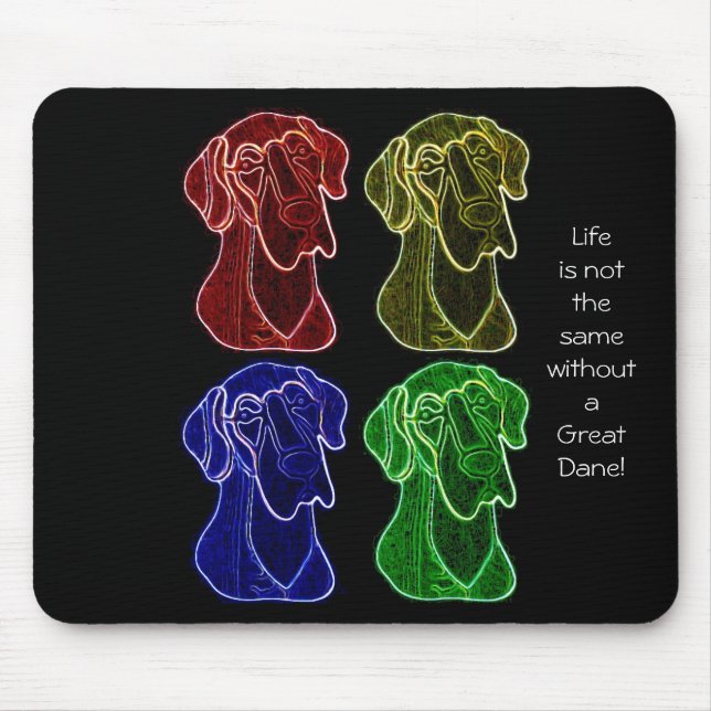 "Das Leben ist nicht das gleiche" Mousepad (Vorne)