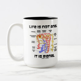 Das Leben ist nicht es ist Nieren anal (Niere Zweifarbige Tasse